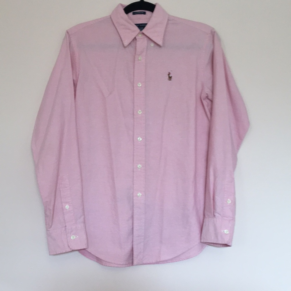 Pink Ralph Lauren Polo Button Up